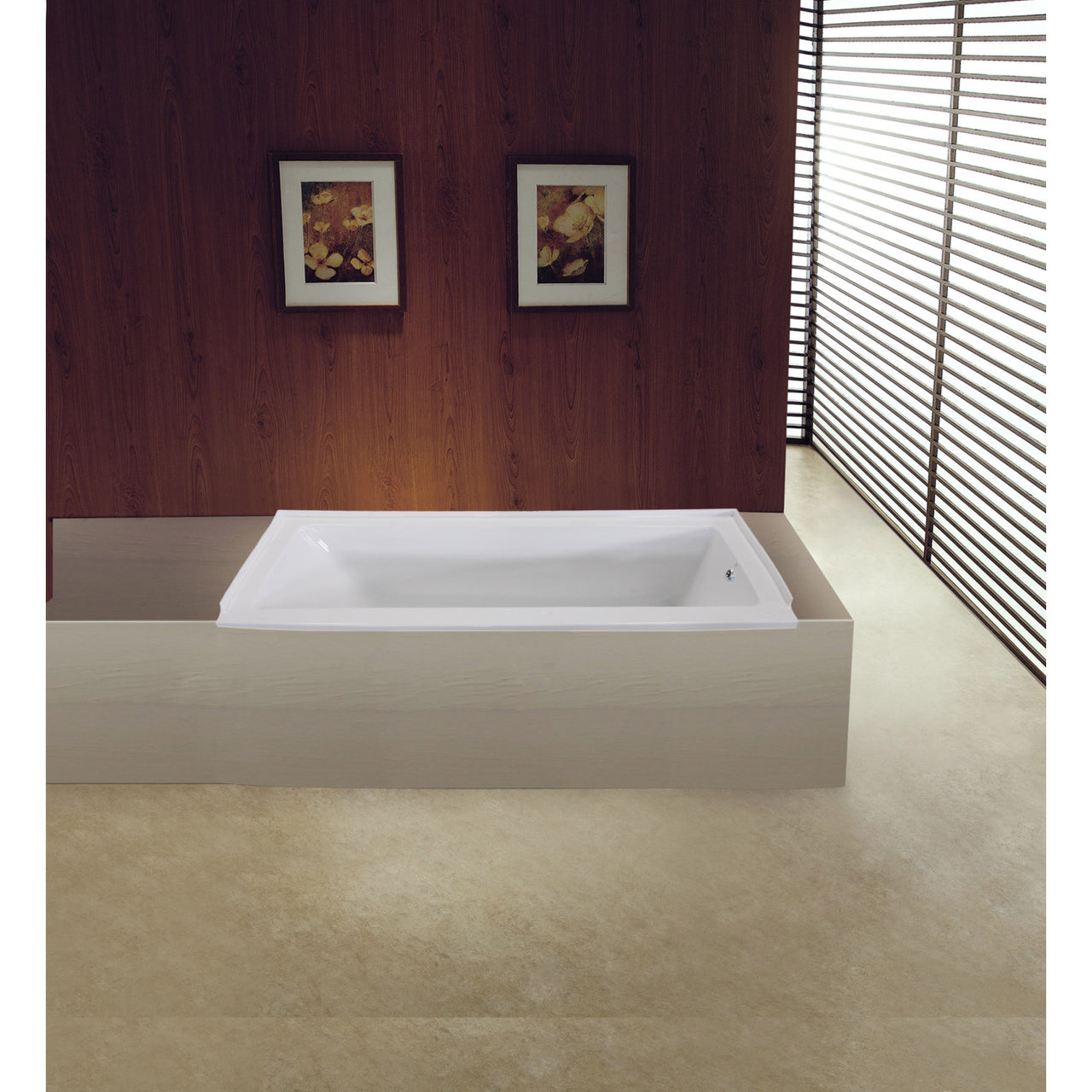 60 x 32-Inch Acrylic Rectangular Drop In Tub - BNGBath