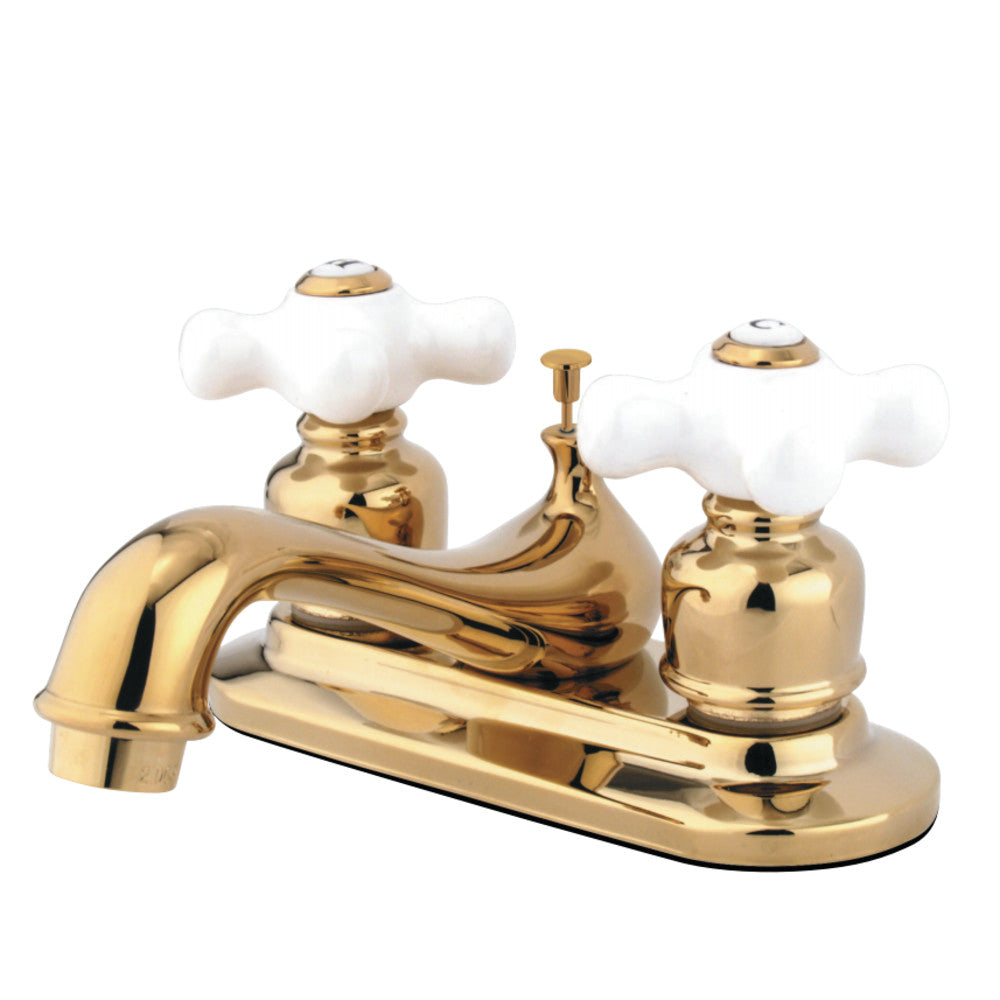 Kingston Brass GKB602PX 4 in. Centerset Bathroom Faucet, Polished Brass - BNGBath