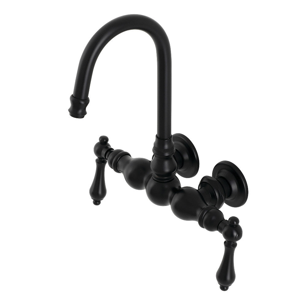 Aqua Vintage AE1T0 Vintage 3-3/8 Inch Wall Mount Tub Faucet, Matte Black - BNGBath