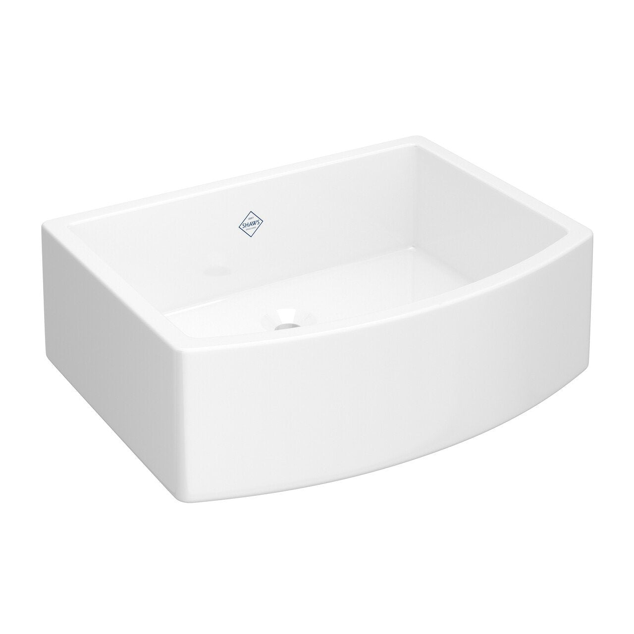 Shaws Fireclay Waterside Apron Front Bathroom Sink - BNGBath