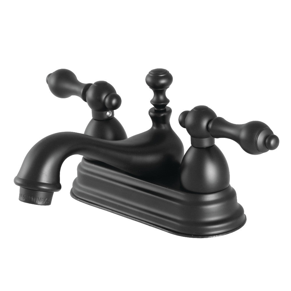 Kingston Brass KS3600AL 4 in. Centerset Bathroom Faucet, Matte Black - BNGBath