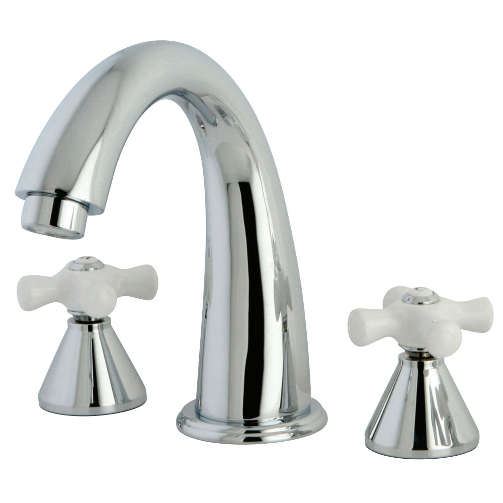 Kingston Brass KS2361PX Naples Roman Tub Faucet, Polished Chrome - BNGBath