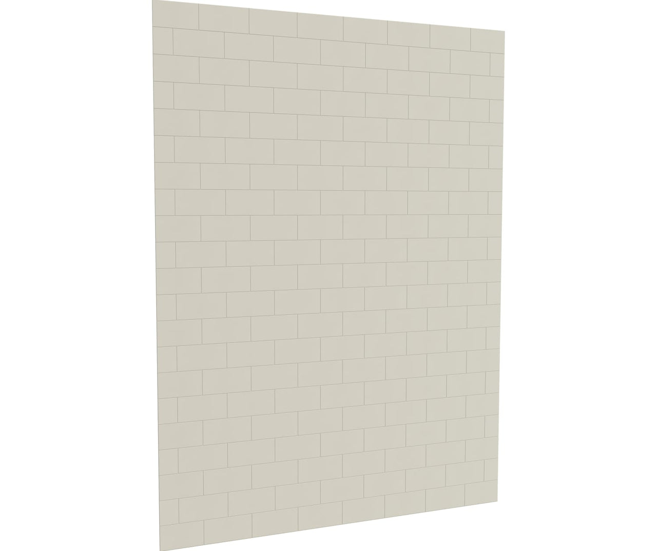 MTMK-8462-1 62 x 84 Swanstone Metro Subway Tile Glue up Bathtub and Shower Single Wall Panel  - BNGBath