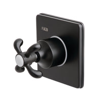 Thumbnail for Kingston Brass KS3040TX 3-Way Diverter Valve with Trim Kit, Matte Black - BNGBath