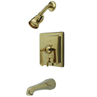 Thumbnail for Kingston Brass KB86524HL Tub and Shower Faucet, Polished Brass - BNGBath