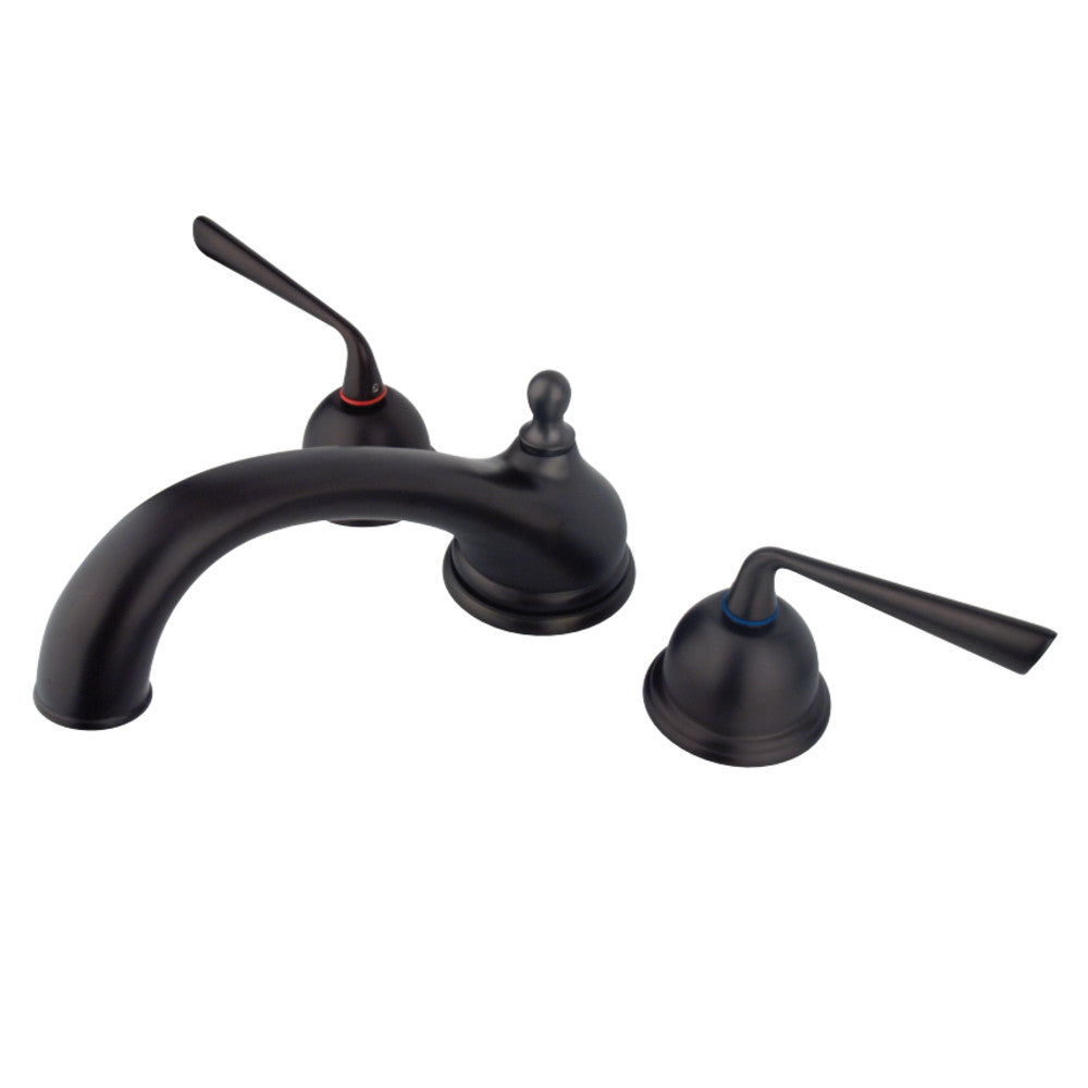 Kingston Brass KS3355ZL Silver Sage Roman Tub Faucet, Oil Rubbed Bronze - BNGBath