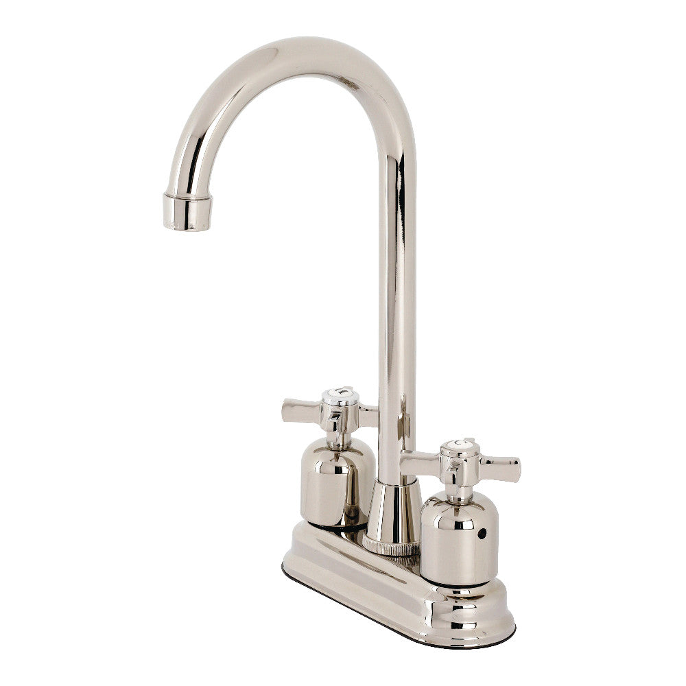 Kingston Brass KB8496ZX Millennium Bar Faucet, Polished Nickel - BNGBath