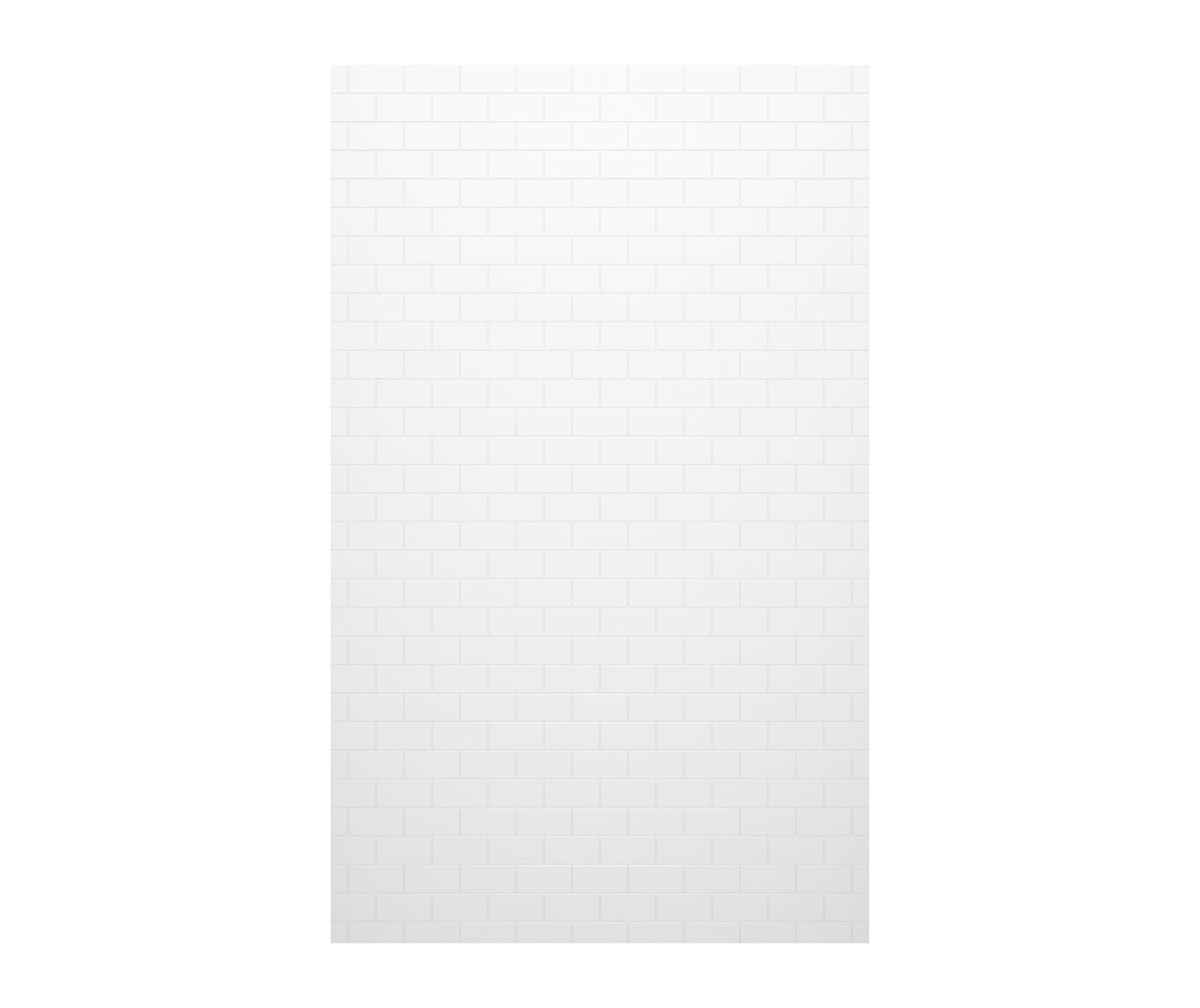 Swanstone 62-in x 96-in Shower Wall Panel 3" X 6" Subway Tile - BNGBath