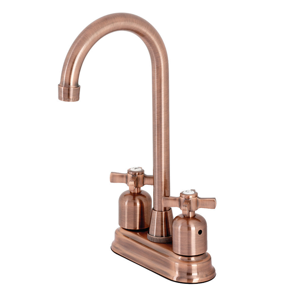 Kingston Brass KB849ZXAC Millennium Bar Faucet, Antique Copper - BNGBath