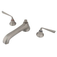 Thumbnail for Kingston Brass KS4308ZL Silver Sage Roman Tub Faucet, Brushed Nickel - BNGBath