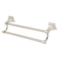 Thumbnail for Kingston Brass BAH612318PN Monarch 18-Inch Dual Towel Bar, Polished Nickel - BNGBath