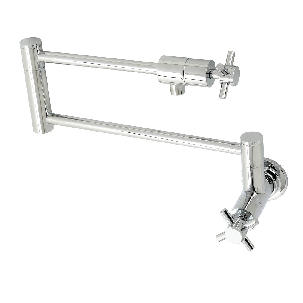 Kingston Brass KS4101DX Concord Wall Mount Pot Filler, Polished Chrome - BNGBath