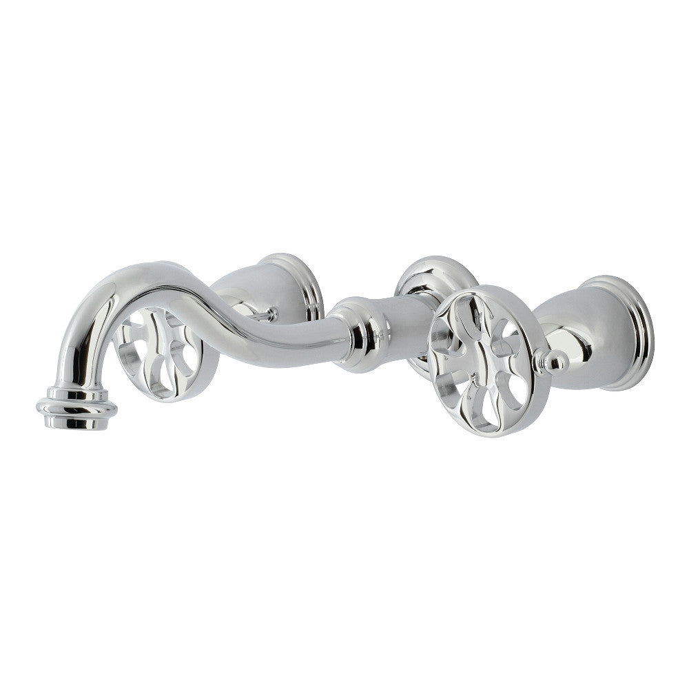 Kingston Brass KS3021RX Belknap Two-Handle Wall Mount Tub Faucet, Polished Chrome - BNGBath