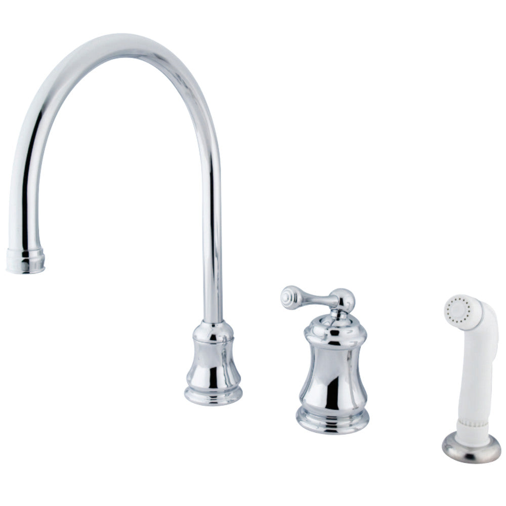 Kingston Brass KS3811BL Widespread Kitchen Faucet, Polished Chrome - BNGBath