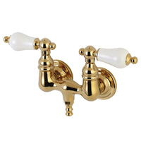 Thumbnail for Aqua Vintage AE35T2 Vintage 3-3/8 Inch Wall Mount Tub Faucet, Polished Brass - BNGBath