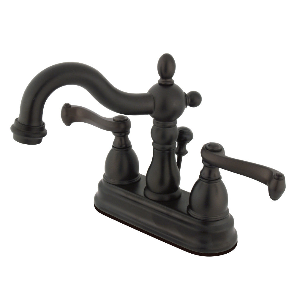 Kingston Brass KB1605FL 4 in. Centerset Bathroom Faucet, Oil Rubbed Bronze - BNGBath