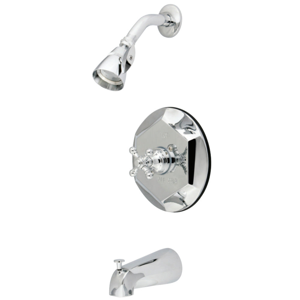 Kingston Brass KB4631BX English Vintage Tub with Shower Faucet, Polished Chrome - BNGBath