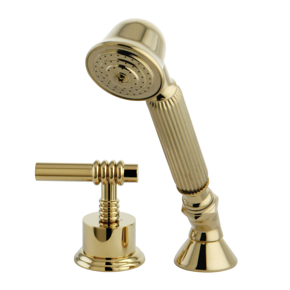 Kingston Brass KSK2362MLTR Transfer Valve Set for Roman Tub Filler, Polished Brass - BNGBath