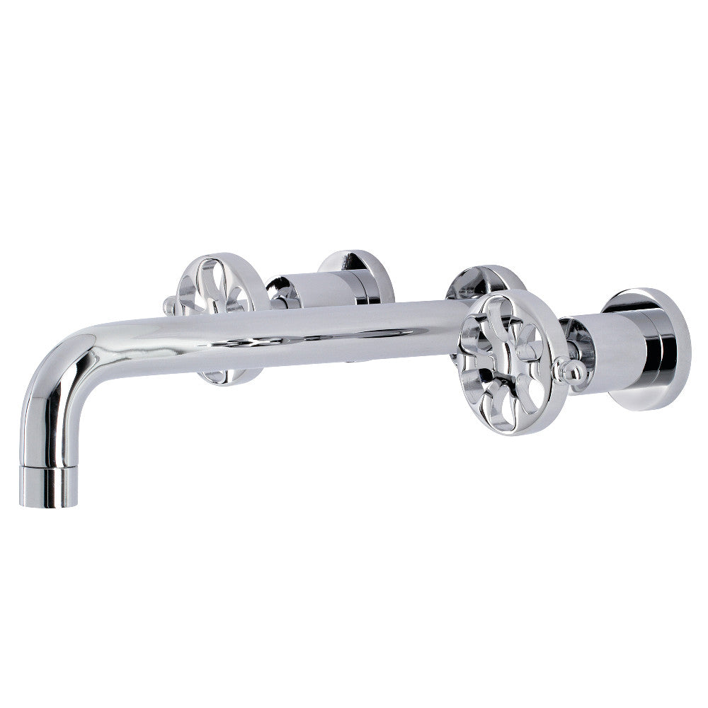 Kingston Brass KS8021RX Belknap Two-Handle Wall Mount Tub Faucet, Polished Chrome - BNGBath