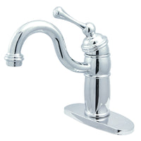 Thumbnail for Kingston Brass KB1481BL Vintage Single-Handle Monoblock Bar Faucet, Polished Chrome - BNGBath