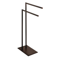 Thumbnail for Kingston Brass SCC8325 Edenscape Pedestal Dual Towel Rack, Oil Rubbed Bronze - BNGBath