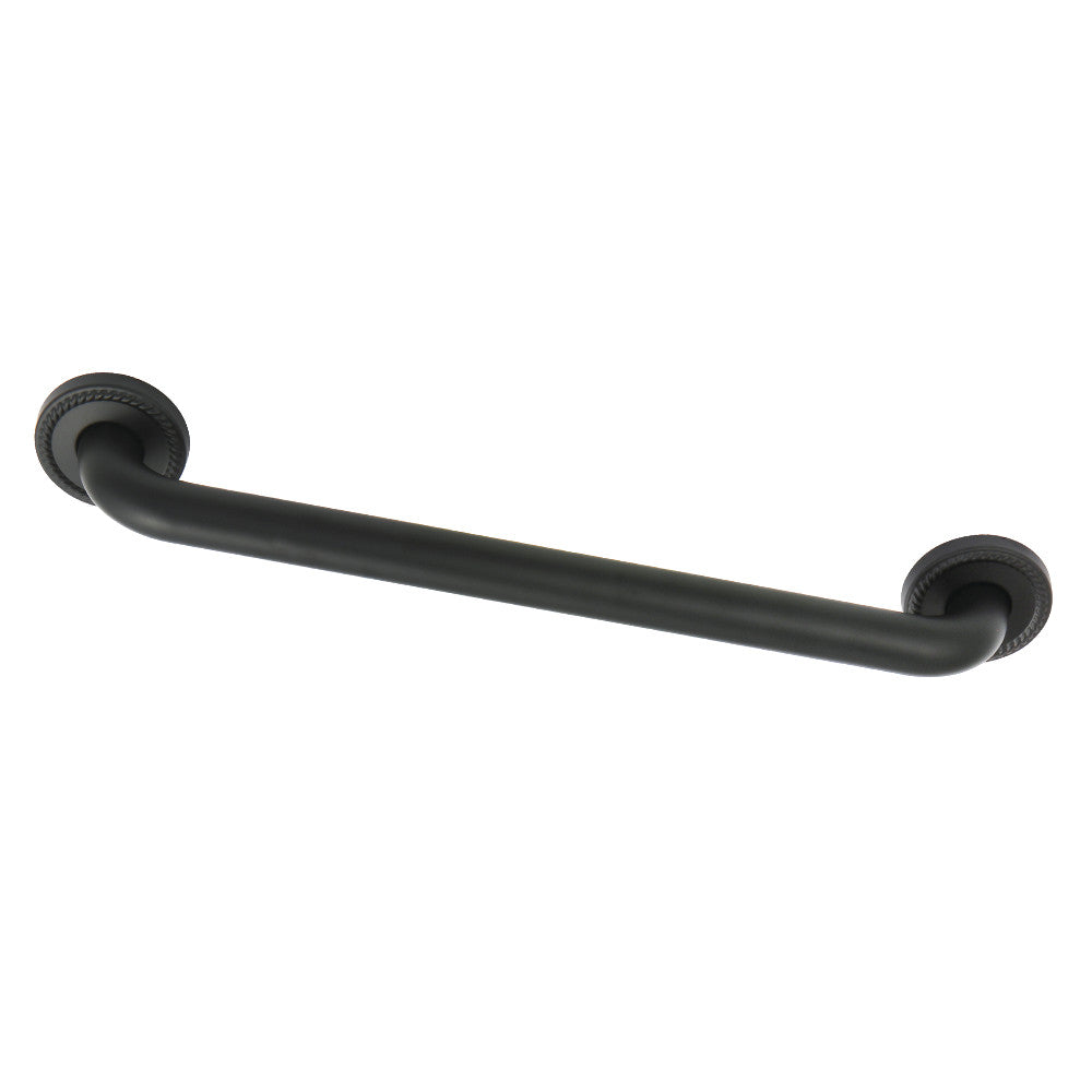 Kingston Brass DR814180 Laurel 18-Inch X 1-1/4-Inch OD Decorative Grab Bar, Matte Black - BNGBath