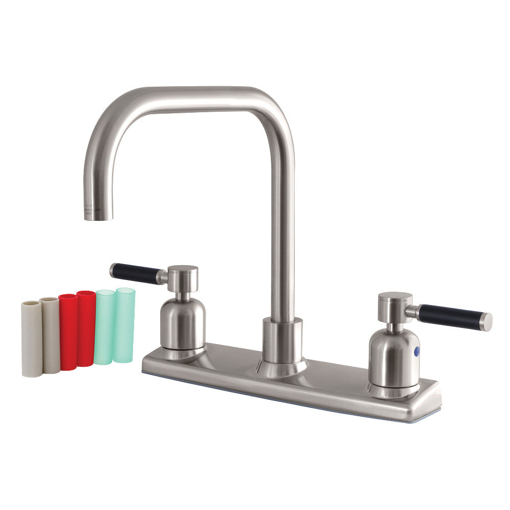 Kingston Brass FB2148DKL Kaiser 8-Inch Centerset Kitchen Faucet, Brushed Nickel - BNGBath