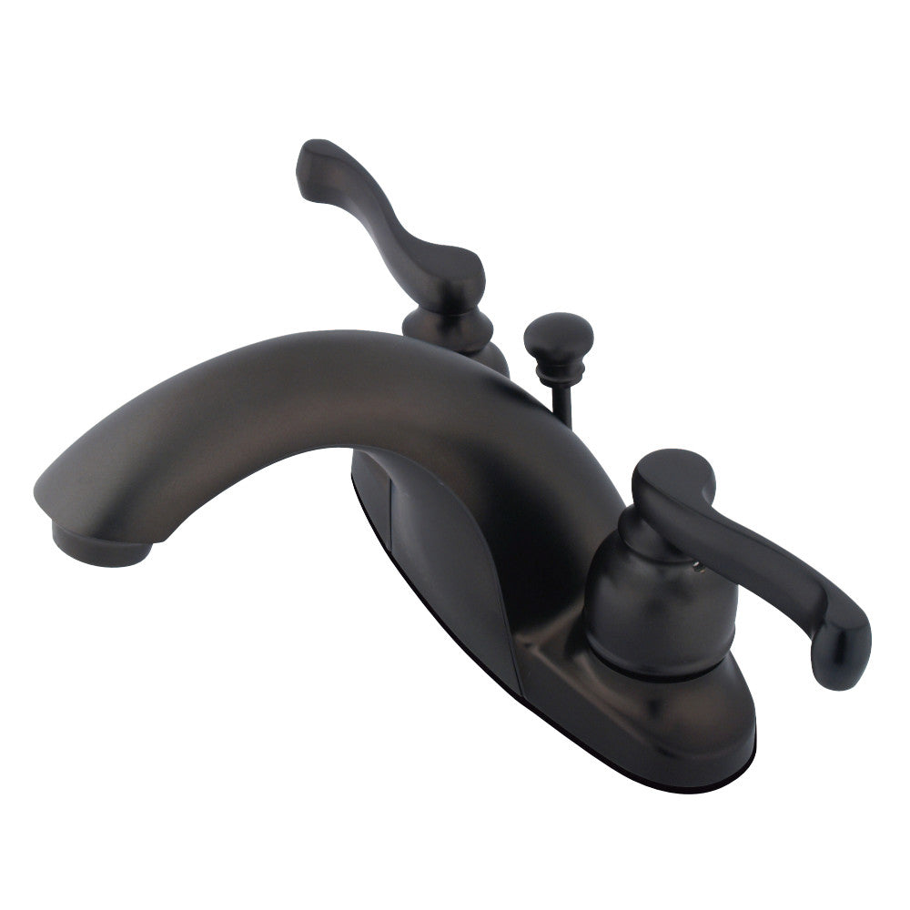 Kingston Brass KB7645FL 4 in. Centerset Bathroom Faucet, Oil Rubbed Bronze - BNGBath