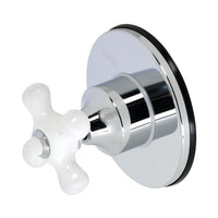 Thumbnail for Kingston Brass KS3031PX 3-Way Diverter Valve with Trim Kit, Polished Chrome - BNGBath