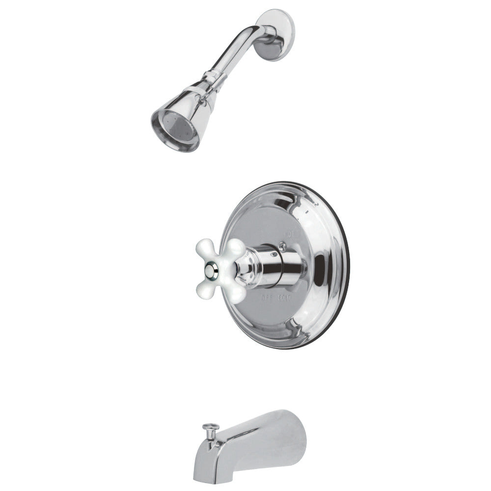 Kingston Brass KB3631PX Restoration Tub & Shower Faucet, Polished Chrome - BNGBath