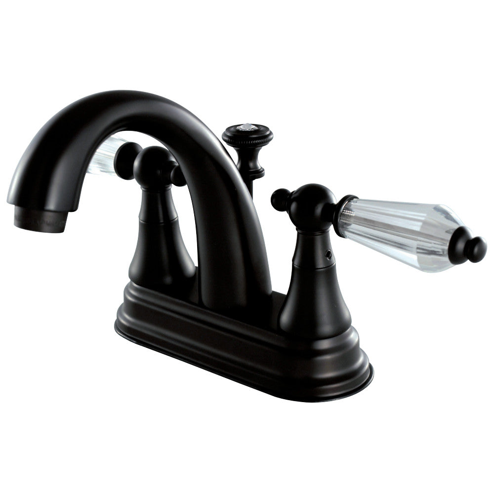 Kingston Brass KS7615WLL 4 in. Centerset Bathroom Faucet, Oil Rubbed Bronze - BNGBath