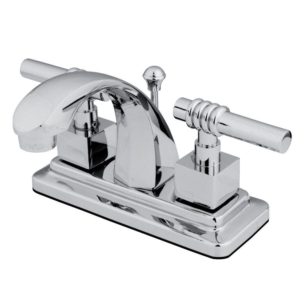 Kingston Brass KS4641QL 4 in. Centerset Bathroom Faucet, Polished Chrome - BNGBath