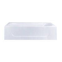 Thumbnail for Aqua Eden VCTAP603015L Cast Iron Alcove Bath Tub 60 x 30 x 15 - BNGBath