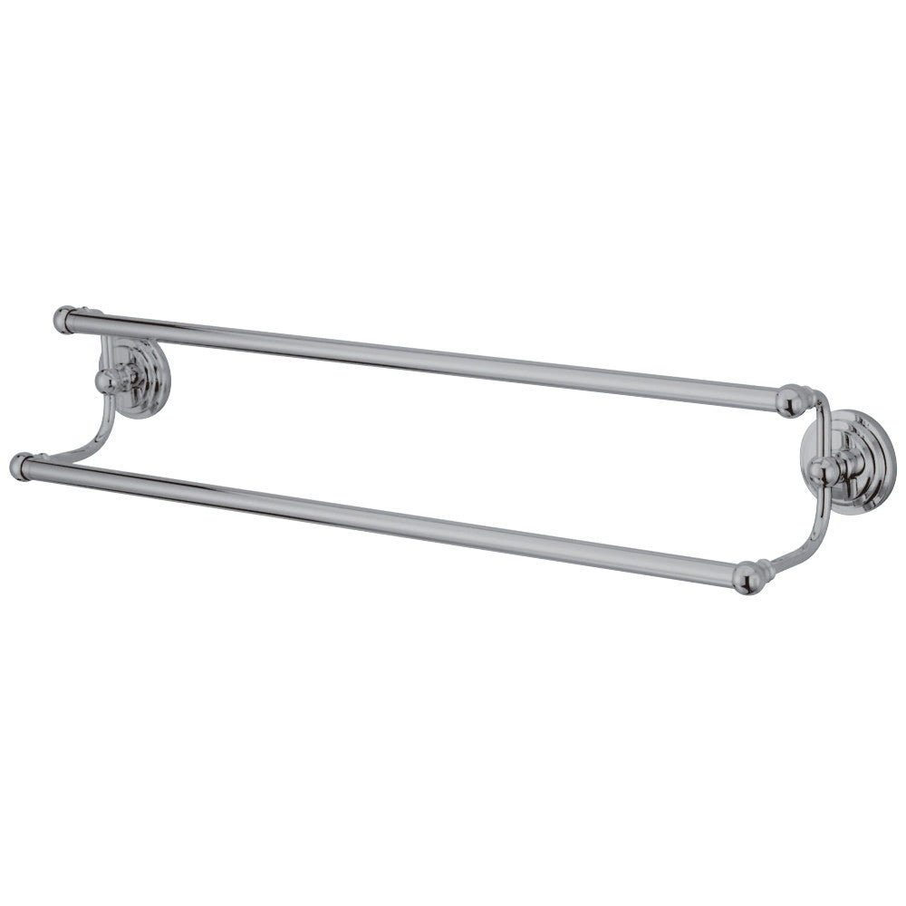 Kingston Brass BA2713C Milano 24" Dual Towel Bar, Polished Chrome - BNGBath