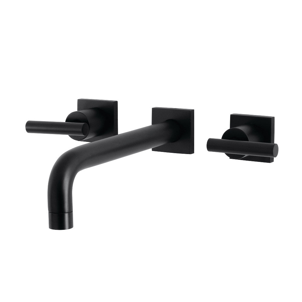 Kingston Brass KS6020CML Manhattan Wall Mount Tub Faucet, Matte Black - BNGBath