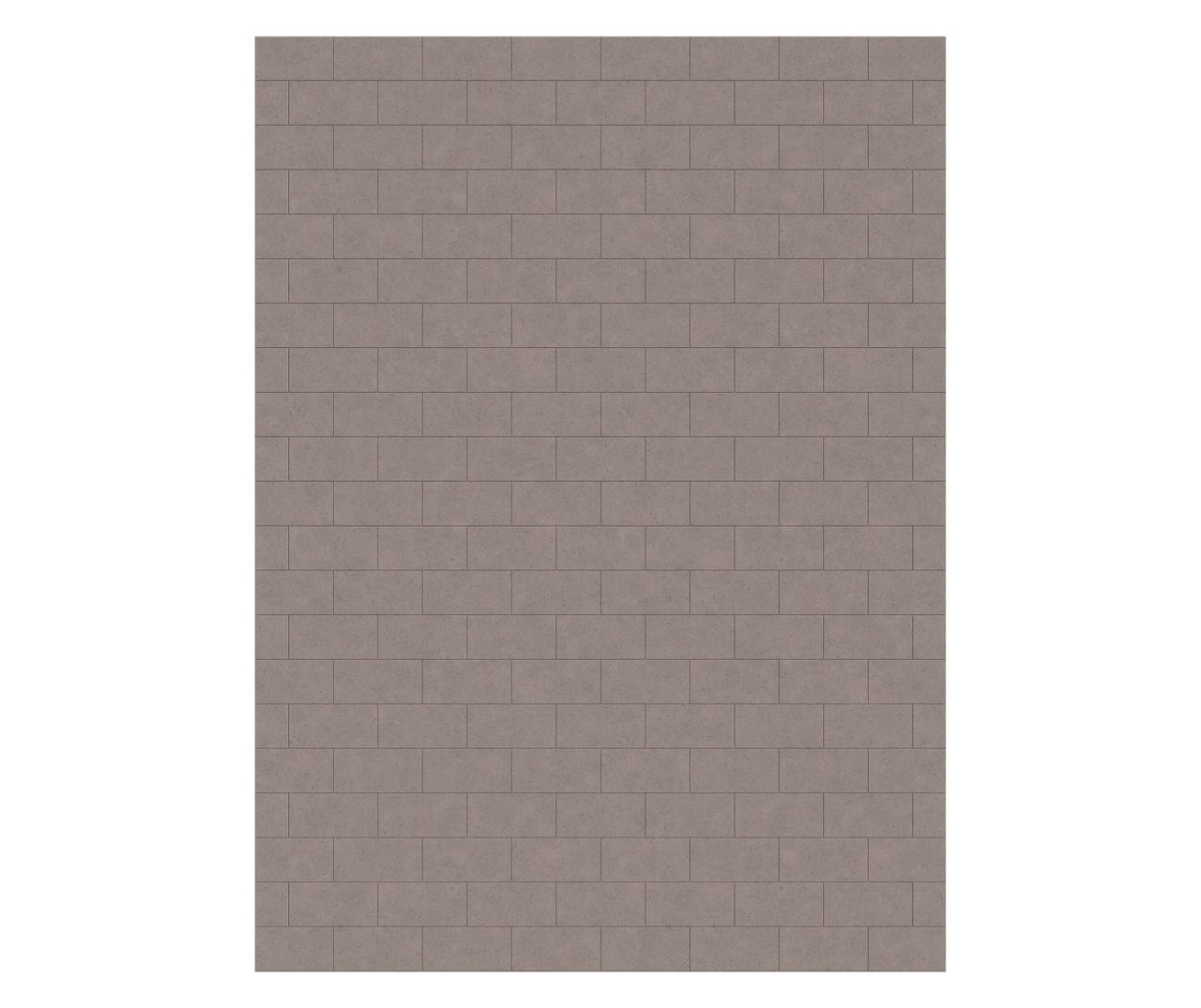 MTMK-8462-1 62 x 84 Swanstone Metro Subway Tile Glue up Bathtub and Shower Single Wall Panel  - BNGBath