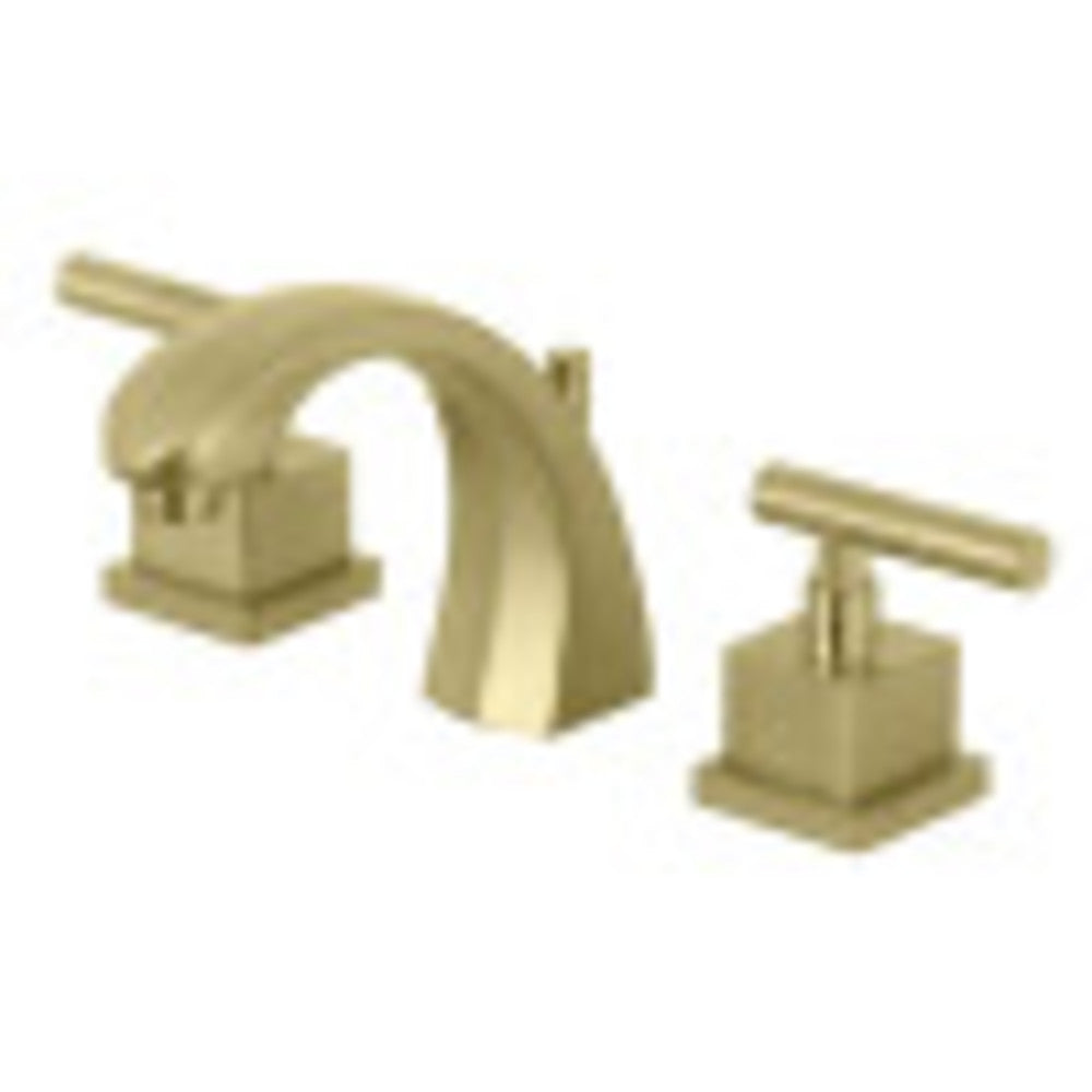 Kingston Brass KS4987CQL Claremont 8 in. Widespread Bathroom Faucet, Brushed Brass - BNGBath