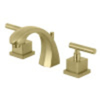 Thumbnail for Kingston Brass KS4987CQL Claremont 8 in. Widespread Bathroom Faucet, Brushed Brass - BNGBath