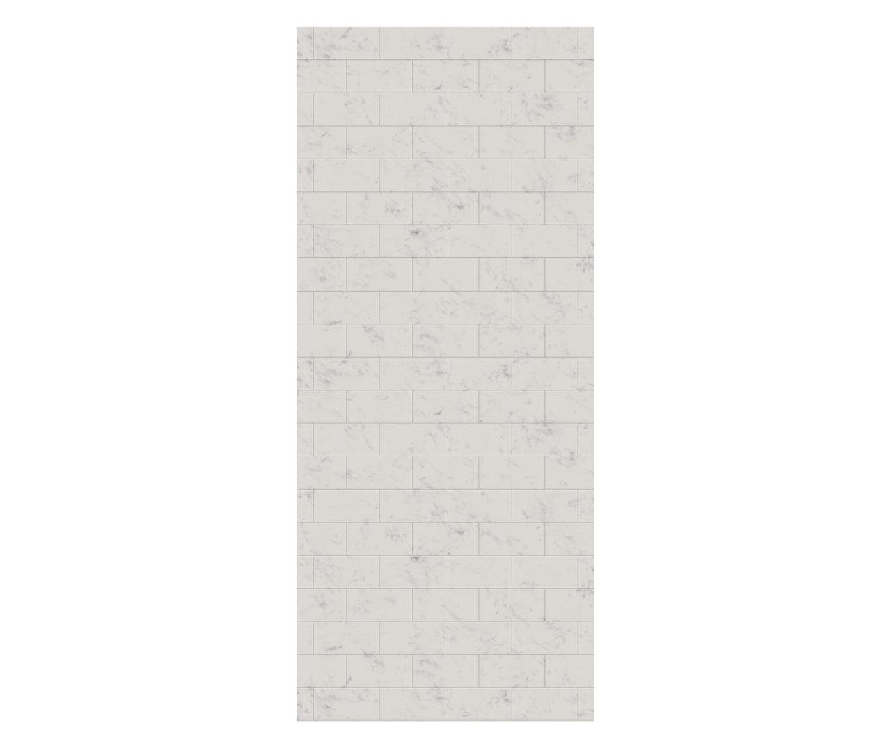 MTMK-8436-1 36 x 84 Swanstone Metro Subway Tile Glue up Bathtub and Shower Single Wall Panel  - BNGBath