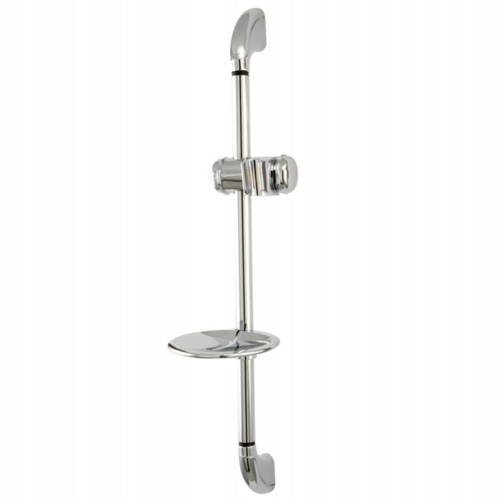 Kingston Brass KSX2521SG Shower Slide Bar with Soap Dish, Polished Chrome - BNGBath