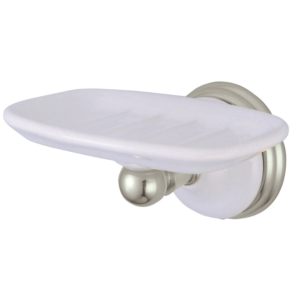 Kingston Brass BA1115SN Victorian Wall-Mount Soap Dish, Brushed Nickel - BNGBath