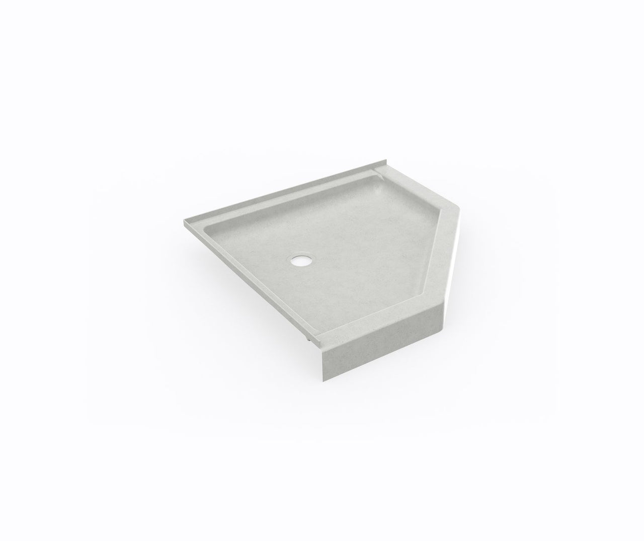 SS-36NEO 36 x 36 Swanstone Corner Shower Pan with Center Drain Birch