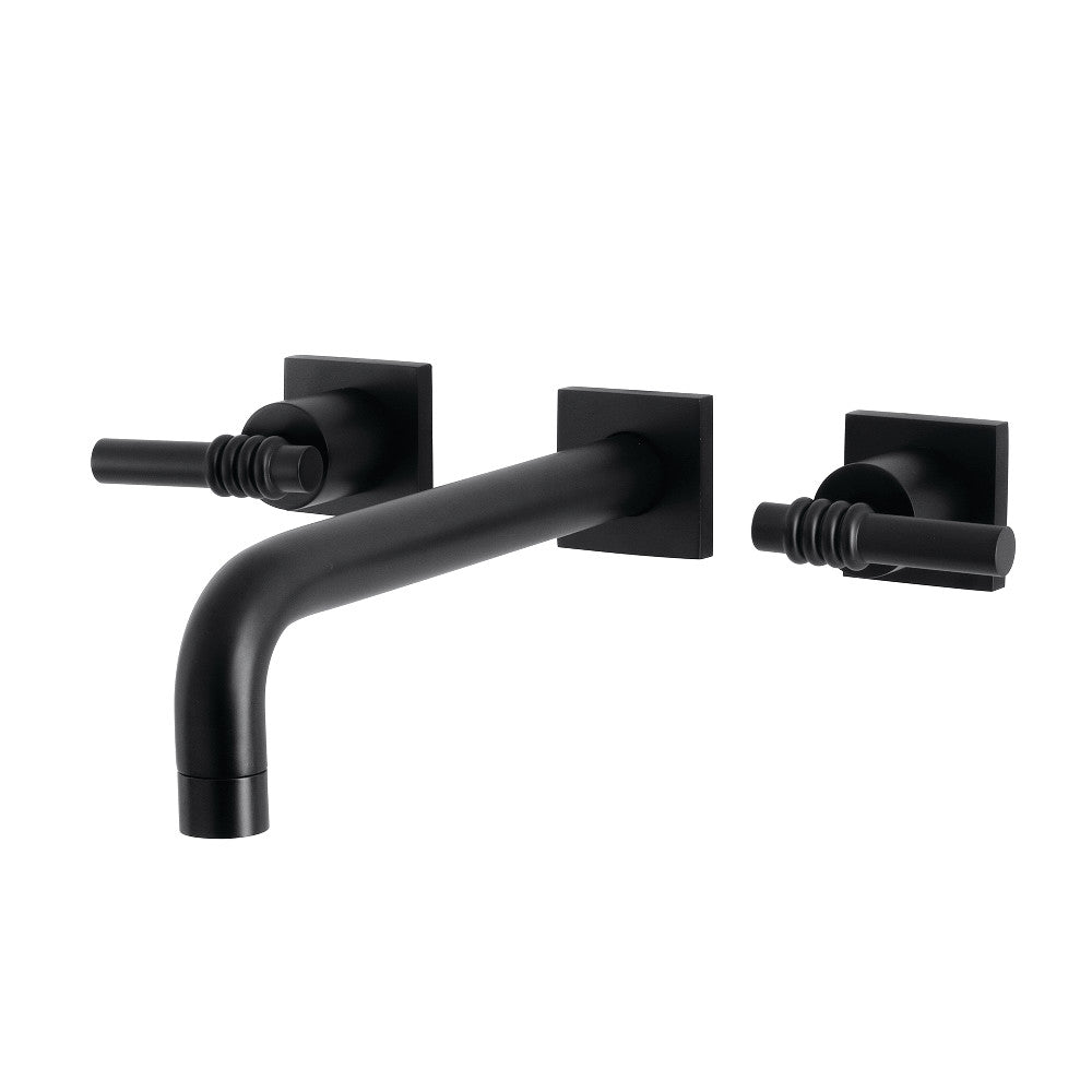 Kingston Brass KS6020ML Milano Wall Mount Tub Faucet, Matte Black - BNGBath