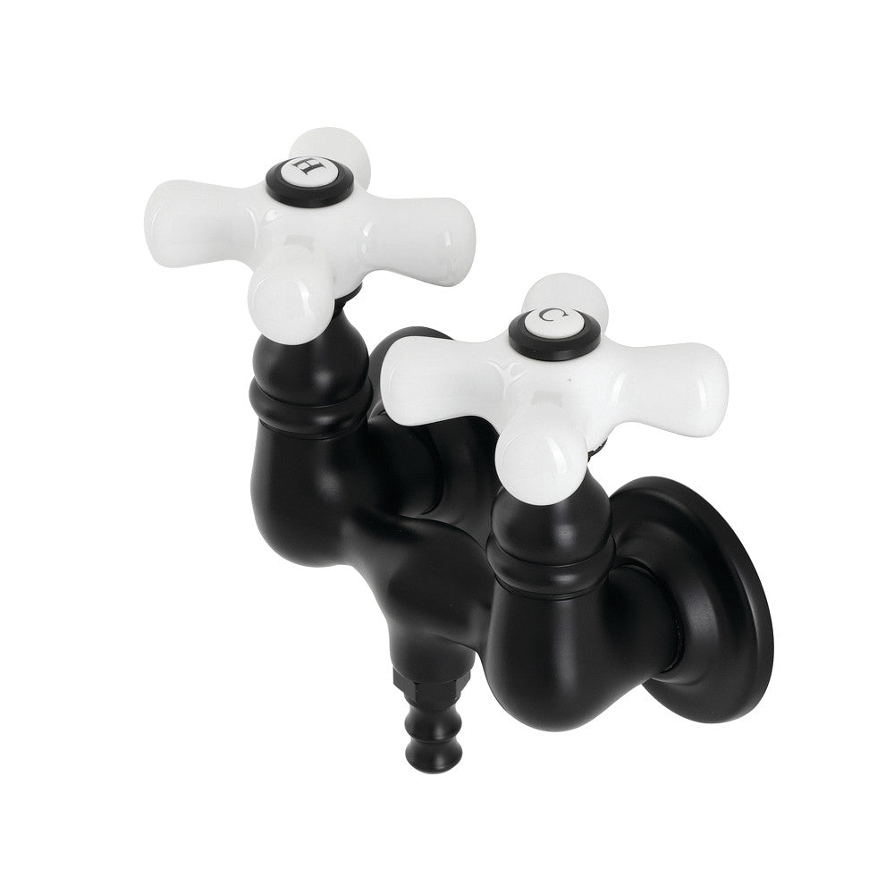 Aqua Vintage AE39T0 Vintage 3-3/8 Inch Wall Mount Tub Faucet, Matte Black - BNGBath