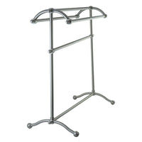 Thumbnail for Kingston Brass SCC2298 Pedestal Towel Rack, Brushed Nickel - BNGBath