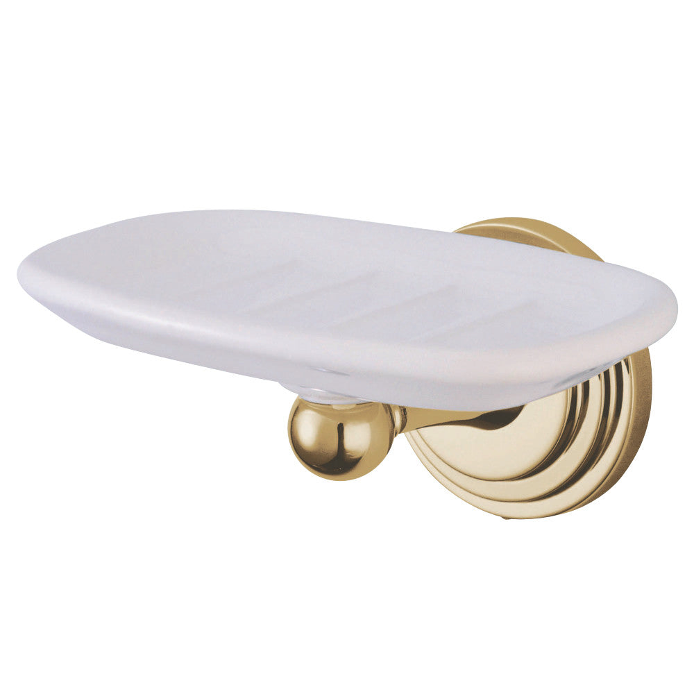 Kingston Brass BA2715PB Milano Wall-Mount Soap Dish, Polished Brass - BNGBath