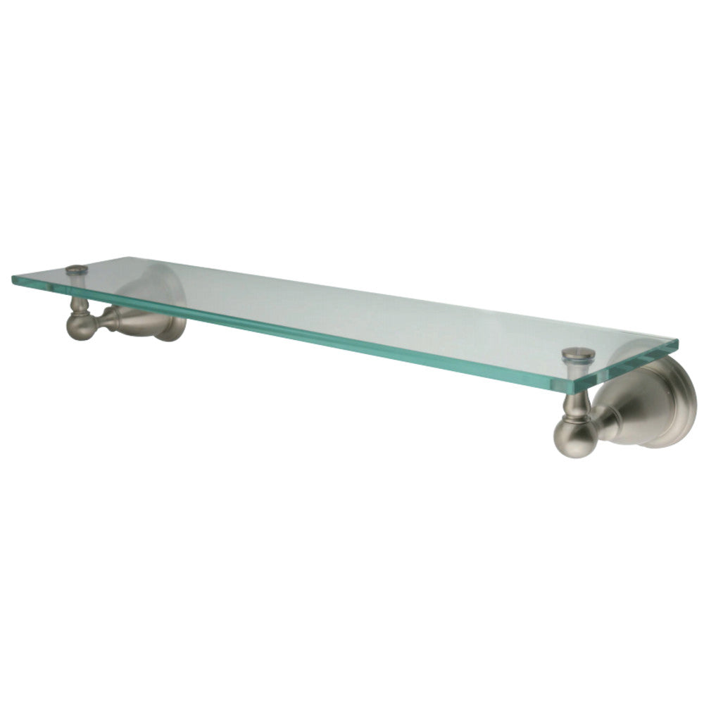 Kingston Brass BA1759SN Heritage Cosmetic Glass Shelf, Brushed Nickel - BNGBath