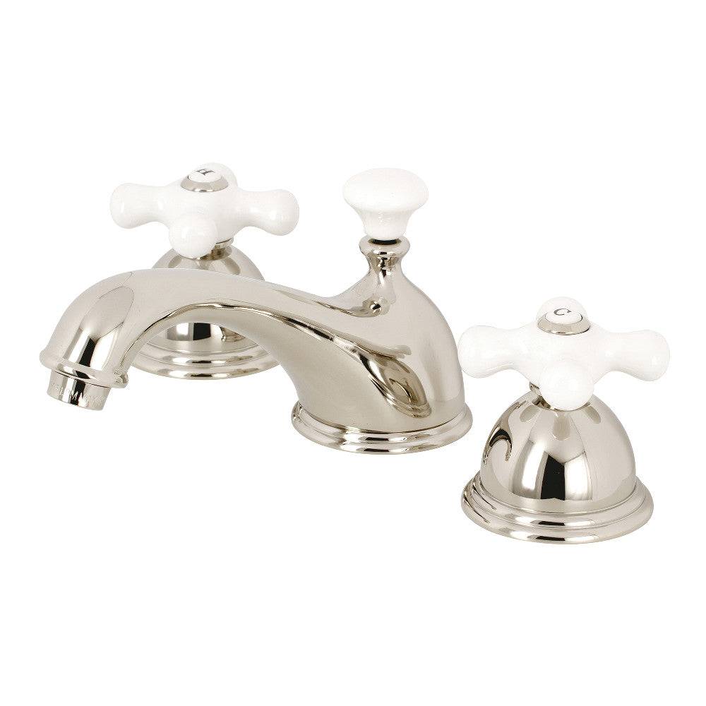 Kingston Brass KS3966PX 8 in. Widespread Bathroom Faucet, Polished Nickel - BNGBath