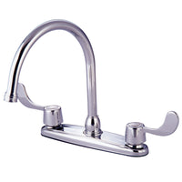 Thumbnail for Kingston Brass KB781 Vista Centerset Kitchen Faucet, Polished Chrome - BNGBath