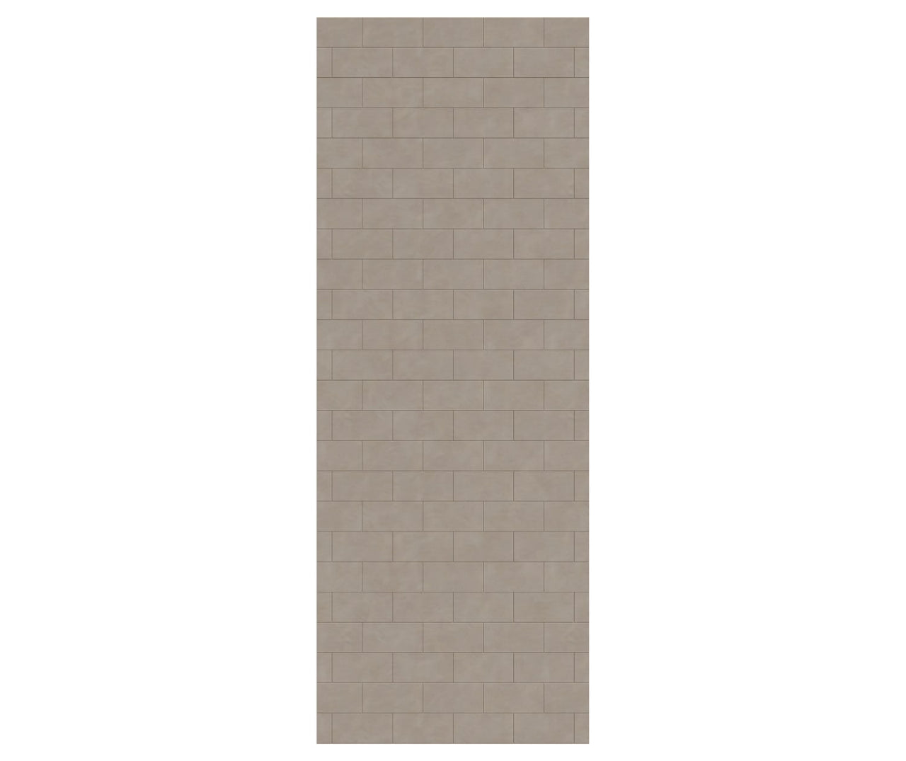 MTMK-9638-1 38 x 96 Swanstone Metro Subway Tile Glue up Bathtub and Shower Single Wall Panel  - BNGBath